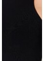 Trendyol Black Cotton Halterneck Fitted/Slip-On, Stretchy Knit Undershirt Singlet