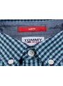 Tommy Hilfiger Kostkovaná modrá košile Tommy Jeans