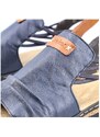 Dámské sandálky na klínku Rieker 62962-14 modrá