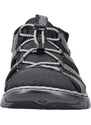 Pánské sandály s flexi pásky Rieker 26770-00 černá