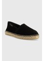 Semišové espadrilky Karl Lagerfeld KAMINO černá barva, KL70102