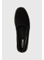 Semišové espadrilky Karl Lagerfeld KAMINO černá barva, KL70102