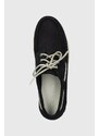 Semišové mokasíny Tommy Hilfiger TH BOAT SHOE CLASSIC NUBUCK pánské, tmavomodrá barva, FM0FM04447