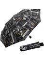 Doppler Dámský skládací deštník Mini Fiber scribble černý