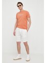 Bavlněné tričko Pepe Jeans Richme oranžová barva, s potiskem