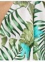 Koton Melis Ağazat X - Long Sleeve V-Neck Patterned Blouse