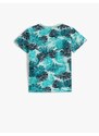 Koton Short-Sleeved Printed T-Shirt Crew Neck Cotton