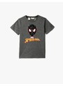 Koton Spider-Man Printed Short Sleeve T-Shirt Licensed Crew Neck