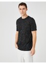 Koton Basic T-shirt with a Crew Neck Short Sleeves, Slim Fit.