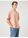 Koton Basic Oversize Tričko Crew Neck Krátký rukáv