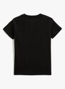 Koton Printed Black Boys' T-shirt 3skb10204tk