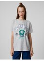 Koton College T-Shirt Short Sleeve Crew Neck Printed