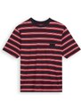 Levi's Černé pánské pruhované tričko Levi's Stay Loose Graphic PKT T Stri - Pánské