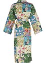 Trendyol Floral Pattern Belted Maxi-Weave 100% Cotton Kimono & Caftan
