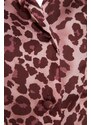 Trendyol Pink Leopard Patterned Satin Shirt-Shorts Woven Pajama Set