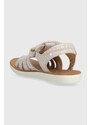 Dětské semišové sandály Shoo Pom béžová barva