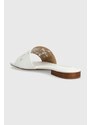 Kožené pantofle Lauren Ralph Lauren Andee Eylt dámské, bílá barva, 802904286001
