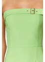 Trendyol zelené mini tkaný límec pásek s detailním tkaným oblečením