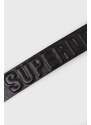 Kožený pásek Superdry pánský, černá barva