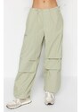 Trendyol Mátové pyžamo Parašutistické kalhoty s normálním pasem