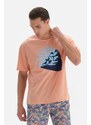 Tričko Dagi Salmon Crew Neck s potiskem