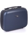 Rogal Tmavě modrá sada 4 luxusních skořepinových kufrů "Luxury" - vel. S, M, L, XL