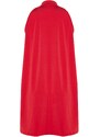 Trendyol Red Halterneck Mini elastické pletené šaty