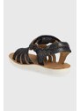 Dětské semišové sandály Shoo Pom tmavomodrá barva