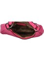 Coveri World Malá kabelka ve stylu gondola fuchsiová - Coveri Venetia růžová