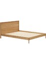 Dubová dvoulůžková postel Kave Home Lenon 160 x 200 cm