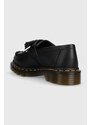 Mokasíny Dr. Martens Vegan Adrian dámské, černá barva, na plochém podpatku, DM30744001