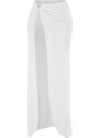 Trendyol White Maxi Woven Skirt With Accessories