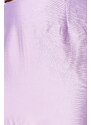 Trendyol Lilac Super Mini Skirt with Woven Shiny Fabric