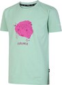Dětské bavlněné tričko Dare2b TRAILBLAZER světle zelená/růžová