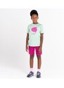 Dětské bavlněné tričko Dare2b TRAILBLAZER světle zelená/růžová