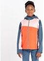 Dětská outdoorová bunda Dare2b EXPLORE modrošedá/oranžová/růžová