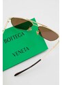 Sluneční brýle Bottega Veneta pánské, zlatá barva