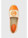 Espadrilky MICHAEL Michael Kors Kendrick oranžová barva, 40S3KNFP1D