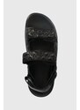 Kožené sandály Karl Lagerfeld KAPRI MENS pánské, černá barva, KL52503