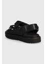 Kožené sandály Karl Lagerfeld SALON TRED dámské, černá barva, KL44225