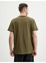 Khaki pánské tričko Guess Moisey - Pánské