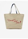 Modro-béžový dámský oboustranný shopper KARL LAGERFELD Disney - Dámské