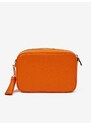 Oranžová dámská kožená crossbody kabelka Michael Kors Jet Set - Dámské