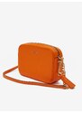 Oranžová dámská kožená crossbody kabelka Michael Kors Jet Set - Dámské