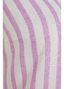 Trendyol Weaving Lilac Striped Singlet-Shorts Pajamas Set