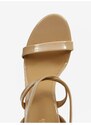 Béžové dámské sandálky na vysokém podpatku Michael Kors Asha - Dámské