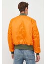 Oboustranná dětská bomber bunda Alpha Industries MA-1 pánská, zelená barva, přechodná, 100101.01