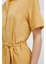 Šaty Jack Wolfskin HOLIDAY MIDI žlutá barva, mini, 1507212