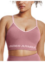 Under Armour Podprsenka UA Seamless Low Long Rib-PNK - Dámské