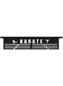 Walenty-dovolená výrobce od 16.4.-26.4.24 Kovový nástěnný věšák na medaile Karate různé rozměry, různé barvy